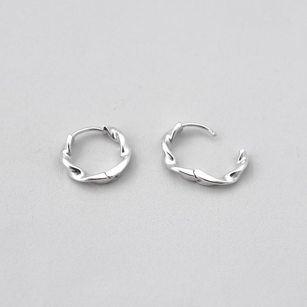 [Silver925] Twist one touch earring