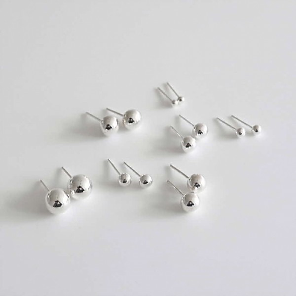 [Silver925] Ball earring