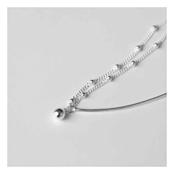 [Silver925] Unbalance ball bracelet