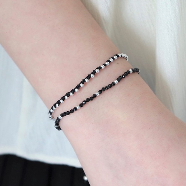 [Silver925] Layered knot bracelet