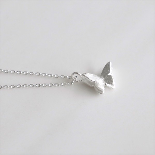 [Silver925] Double butterfly necklace