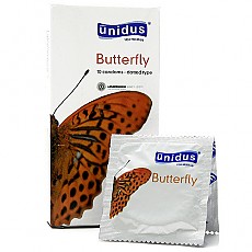 [유니더스] 버터플라이 (얼티메이트) 콘돔 10p (돌출형) 투명내츄럴